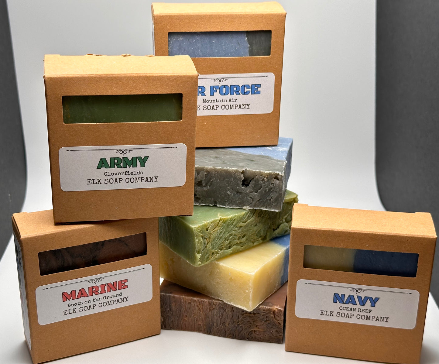 ARMED SERVICES MILITARY COLLECTION ELK SOAP BARS