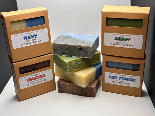 ARMED SERVICES MILITARY COLLECTION ELK SOAP BARS